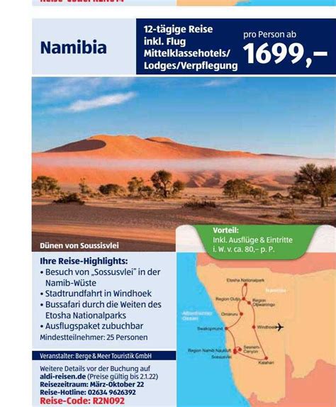 namibia reisen aldi